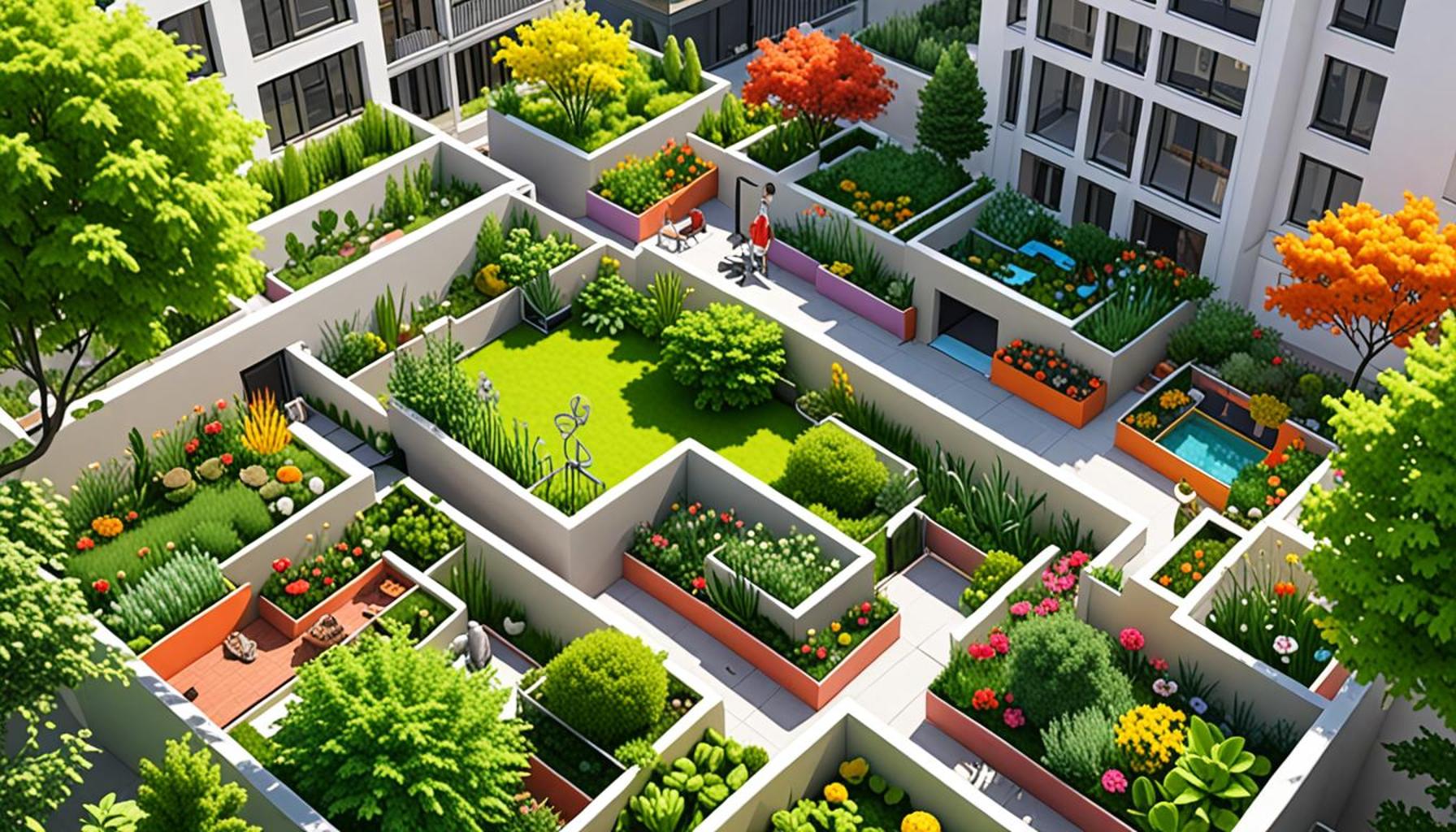 Space Optimization in Urban Gardens: Creating Functional Green Spaces in Minimalist Environments