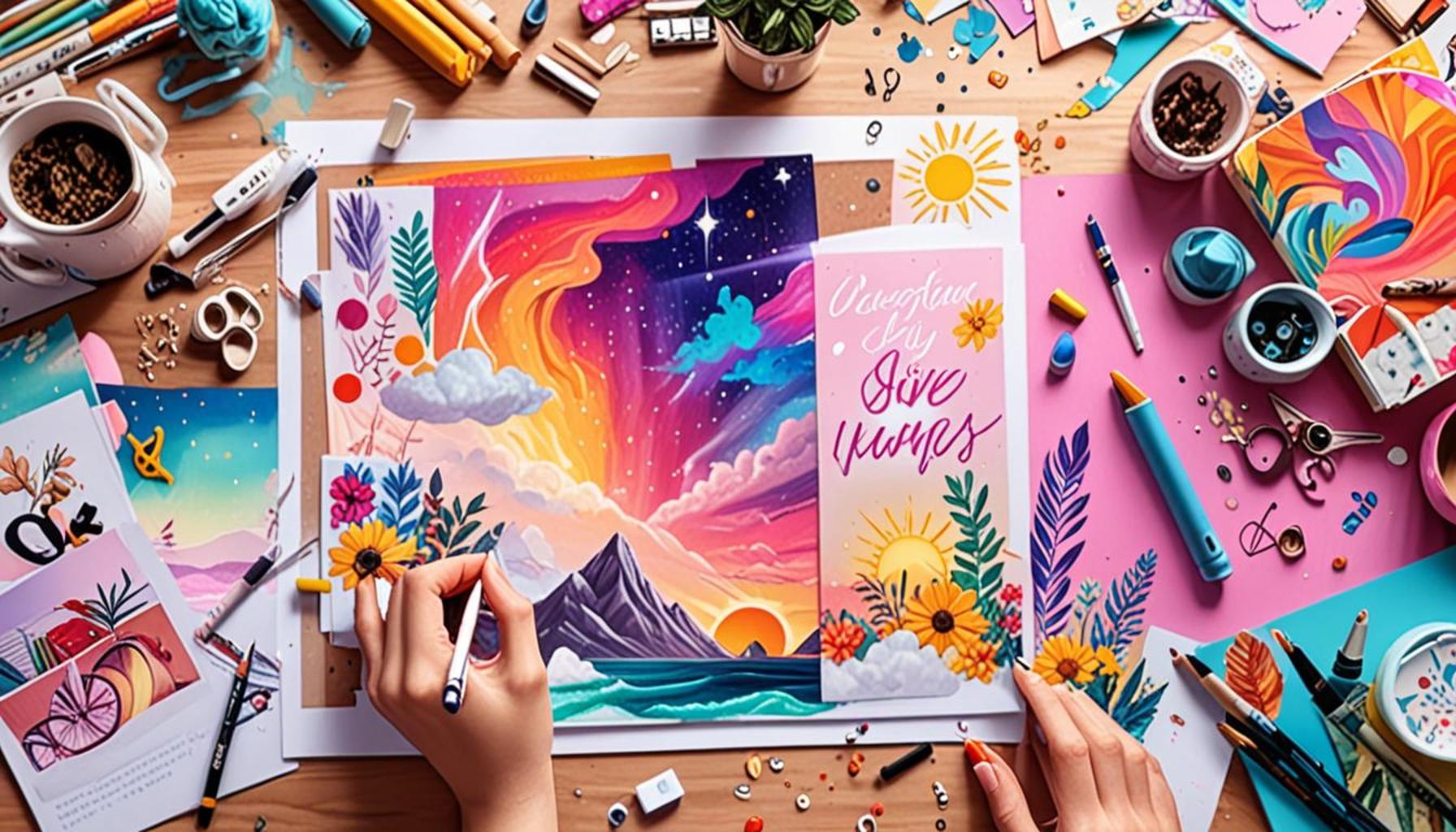 Creating a Vision Board with Positive Affirmations to Achieve Personal Goals